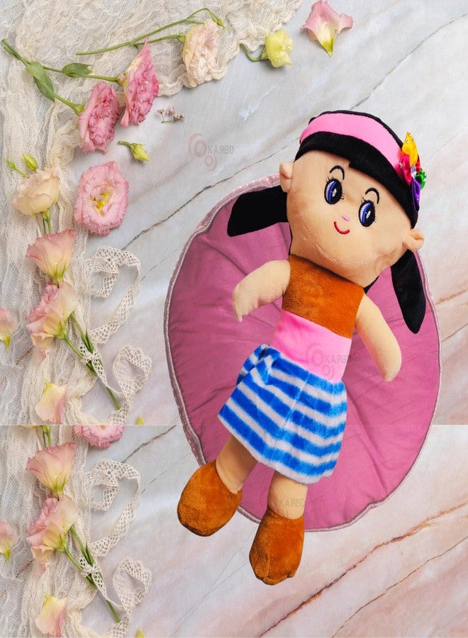 KARBD Rag Doll Super Soft Fabric Textile Cloth Cute Stuffed Girl Doll Washable Huggable Cuddly Plush Toy for Toddlers Babies Kids Girls Children - Image 4